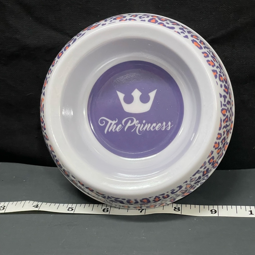Pet Bowl - Purple and White